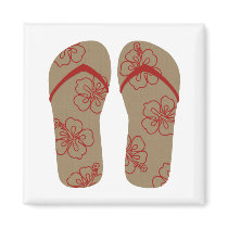 Hello Flip Flops magnets