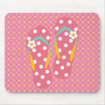 Hello Flip Flops Mouse Pad