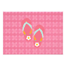 Hello Flip Flops Personalized Announcement