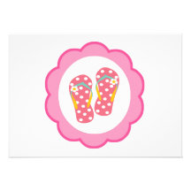 Hello Flip Flops Personalized Announcement