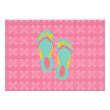 Hello Flip Flops Personalized Invitation
