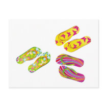 Hello Flip Flops Post Card