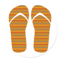 Hello Flip Flops stickers