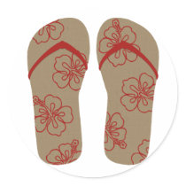 Hello Flip Flops stickers