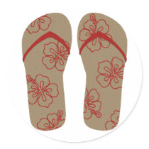 Hello Flip Flops stickers