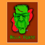 Hello Friend Custom Halloween Invitations postcards