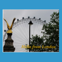 Hello from London postcards