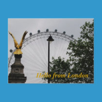 Hello from London postcards