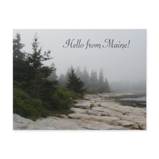 Hello from Maine! postcard