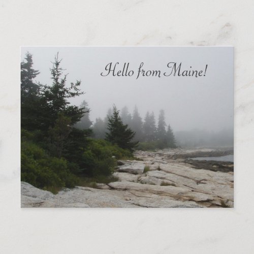 Hello from Maine! postcard