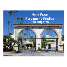 Hello From Paramount Studios    Postcard