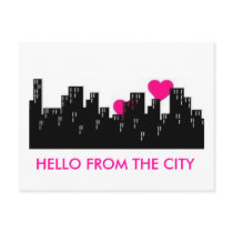 HELLO FROM THE CITY POSTCARD