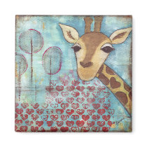 Hello ~ Giraffe Magnet by Princess_Monkey Hello ~ Giraffe Magnet