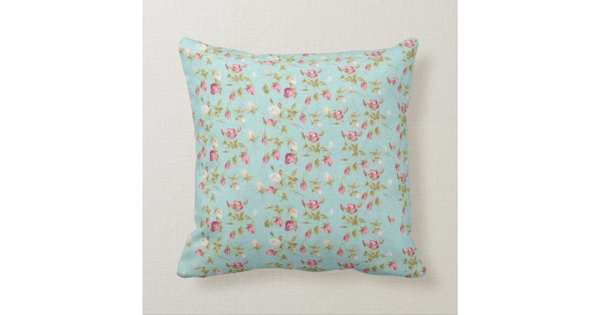 Hello gorgeous vintage shabby floral pattern chic throw pillow Zazzle