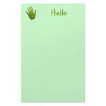 Hello, green hand stationery