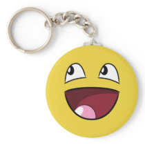 hello happy face keychains