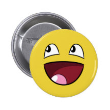 hello happy face pins