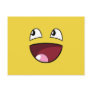 hello happy face postcard