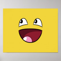 hello happy face print