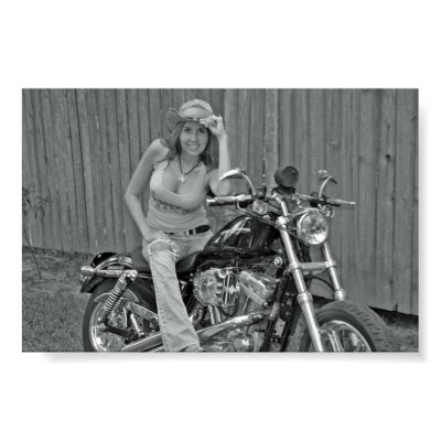 Hello Harley Print by terishall