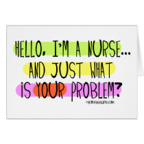 Hello I am a Nurse cards