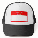 HELLO I am [ _______ ] trucker hat