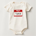 Hello I Am Twin B t-shirts by Scrappintwins Hello I Am Twin B t-shirts