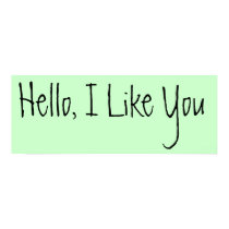 hello i like you posters