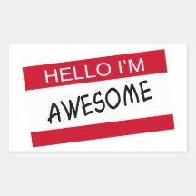 Hello Im Awesome Stickers