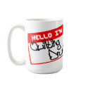 Hello I'm.... Quilting Drunk. mugs by CraftersUnite Hello I'm.... Quilting Drunk. mugs