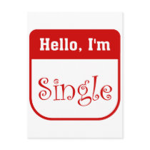 Hello, I'm single postcard