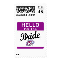 Hello I'm The Bride Postage Stamp