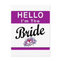 Hello I'm The Bride Post Card