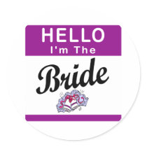 Hello I'm The Bride stickers