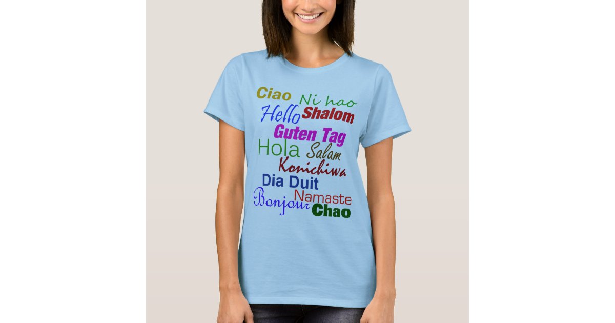 smile in different languages t shirt