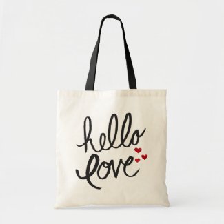 "Hello Love" Beautiful Tote Bag