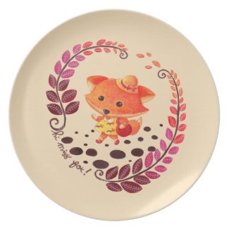 Hello, Miss Fox! Dinner Plates