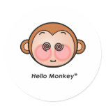 Hello Monkey dazzling Sticker