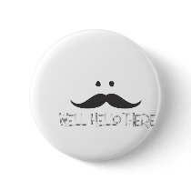 Hello Mustache Pins