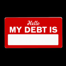 Hello, My Debt Is labels