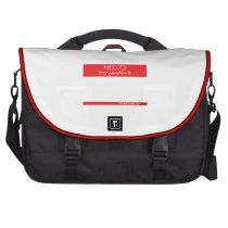 Hello My Gender Is . . . commuterbag