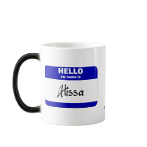 Hello My Name Is Alissa (Blue) Mug