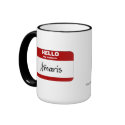 Hello My Name Is Amaris (Red) mugs by Name_Gear Hello My Name Is Amaris (Red) mugs