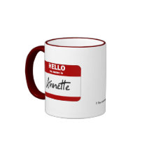 Hello My Name Is Annette (Red) Coffee Mug