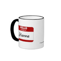 Hello My Name Is Arianna (Red) Coffee Mugs
