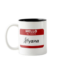 Hello My Name Is Aryana (Red) Coffee Mugs
