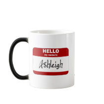 Hello My Name Is Ashleigh (Red) Mug