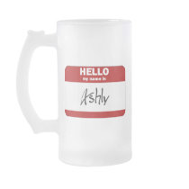Hello My Name Is Ashly (Red) Coffee Mug