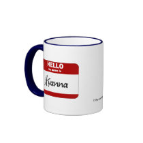Hello My Name Is Ayanna (Red) Mugs