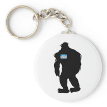 Hello-My Name Is BigFoot Key Chains